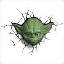 Veilleuse murale 3D Yoda de Star Wars